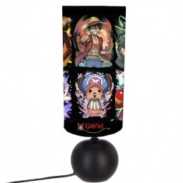 Lampe de chevet 12 cm one piece pie rond noir