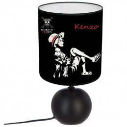 lampe de chevet one piece pie rond noir