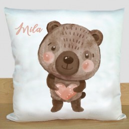 Coussin Ours Personnalisé