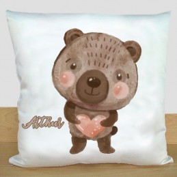 Coussin Ours Personnalisé