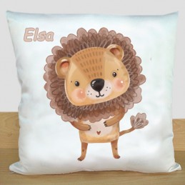 Coussin lion Personnalisé