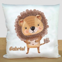 Coussin lion Personnalisé