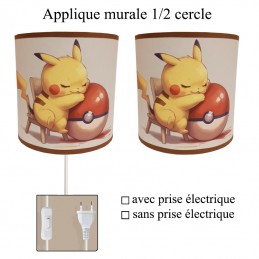 applique murale chambre Pikachu