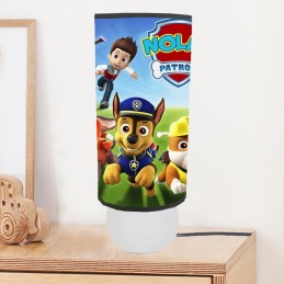 Lampe de chevet Pat Patrouille personnalisée
