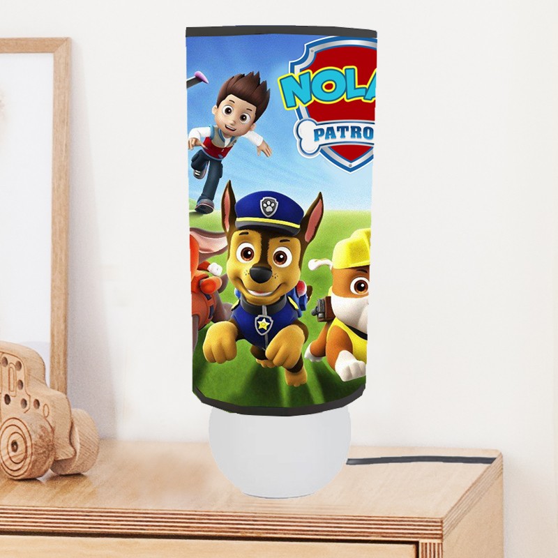 Lampe de chevet Pat Patrouille personnalisée Lampe de chevet Pat Patrouille personnalisée