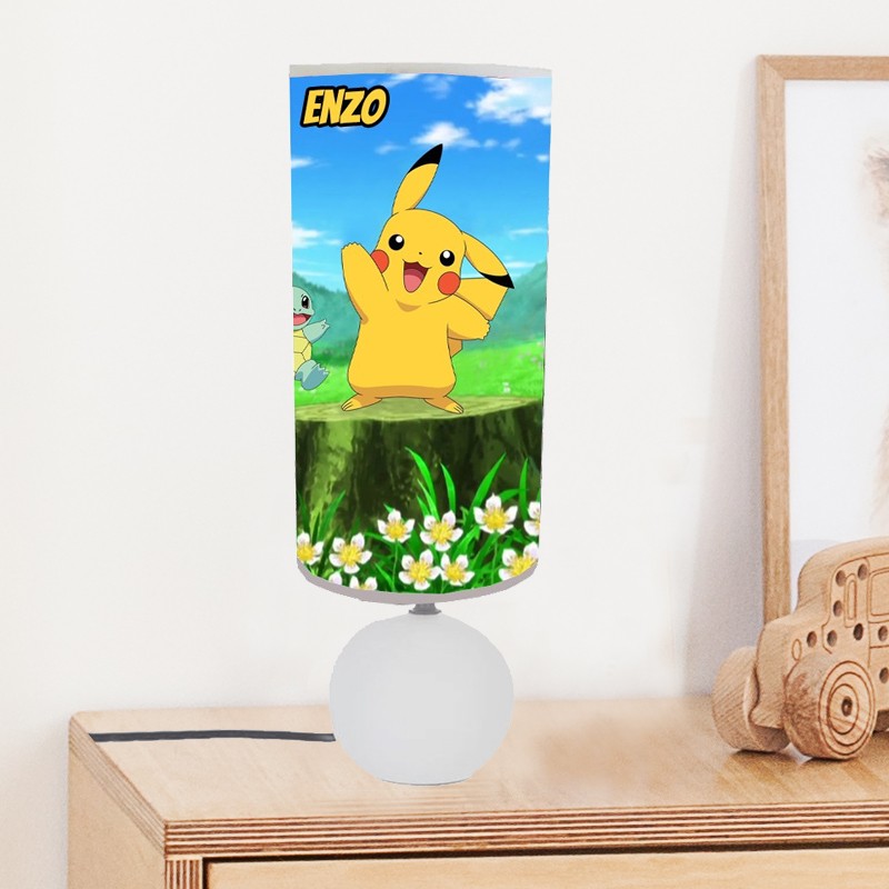 lampe de chevet Pikachu personnalisée lampe de chevet Pikachu personnalisée