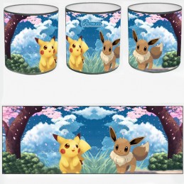 lampe de chevet Pikachu et Evoli à personnaliser