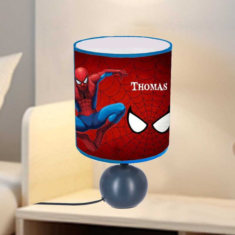 lampe de chevet Spiderman personnalisée