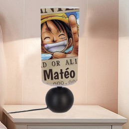 lampe de chevet One Piece Luffy personnalisée