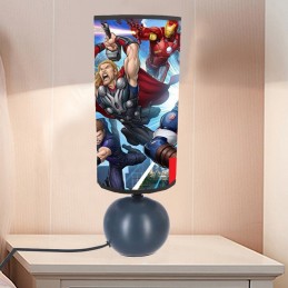 lampe de chevet Avengers personnalisée