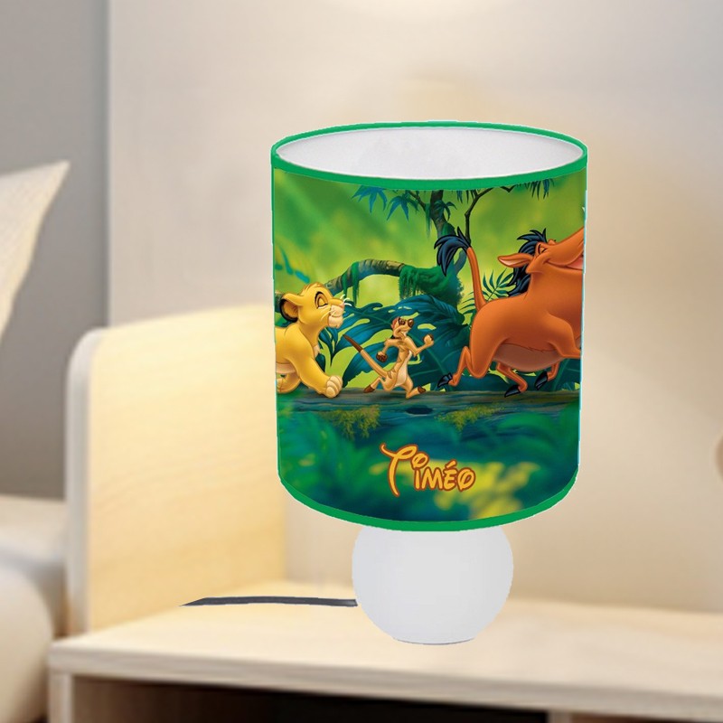 Lampe de chevet Le Roi Lion personnalisée Lampe de chevet Le Roi Lion personnalisée