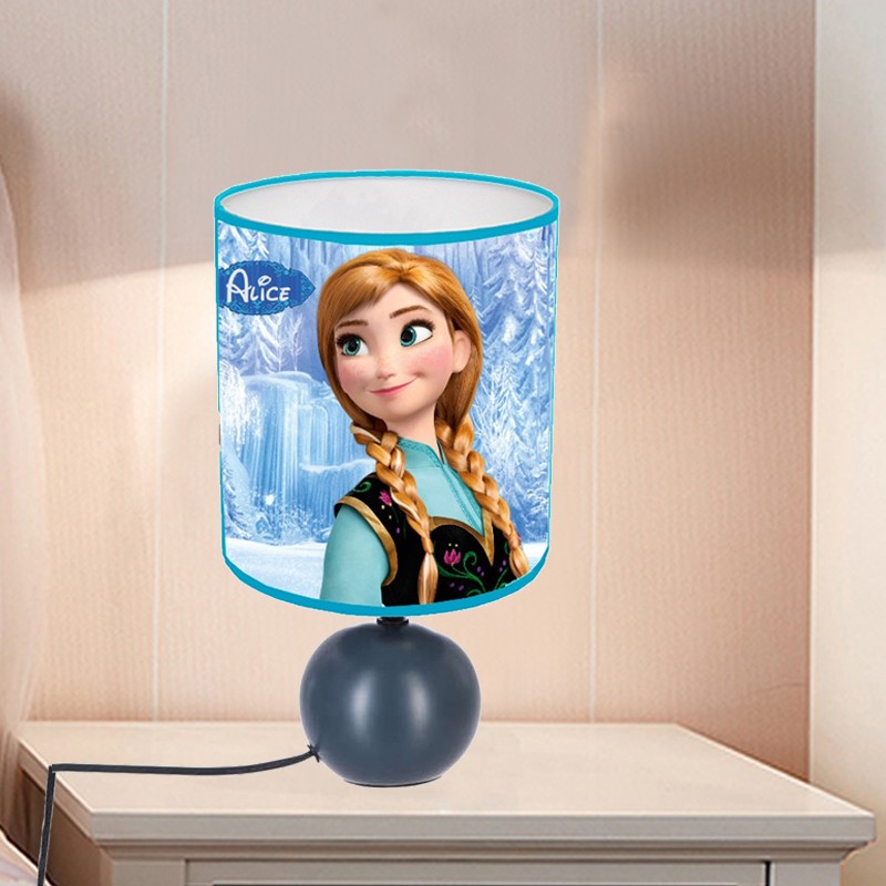 Lampe de chevet La Reine des neiges personnalisée