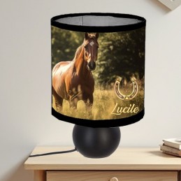 Lampe de chevet cheval personnalisée