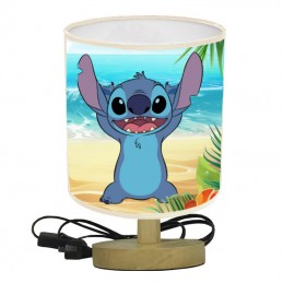Lampe de chevet Stitch pie en bois