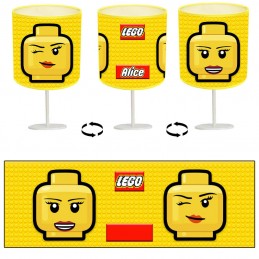 Lampe Lego personnalisée - Tête femme