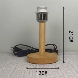 Pied de lampe en bois 21cm