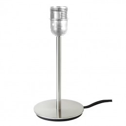 Pied de lampe métal argenté