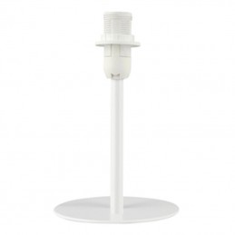 Pied de lampe métallique blanc