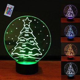 Lampe Personnalisée Sapin De Noël