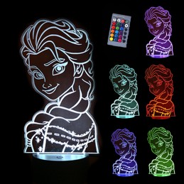 Lampe Personnalisée Reine des Neiges