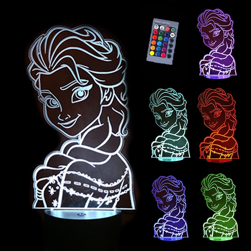 Lampe Personnalisée Reine des Neiges Lampe Personnalisée Reine des Neiges