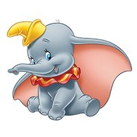 Lustre Dumbo l'éléphant personnalisé