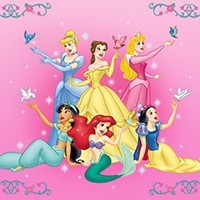 Lustre Princesses disney personnalisé - Lampe de chevet