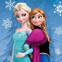 Lustre Reine des neiges personnalisé - Lampe de chevet Elsa
